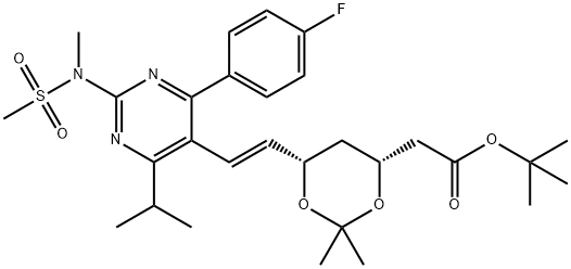 tert-Butyl 6-[(1E)-2-[4-(4-fluorophenyl)-6-(1-methylethyl)-2-[methyl(methylsulfonyl)amino]-5-pyrimidinyl]ethenyl]-2,2-dimethyl-1,3-dioxane-4-acetate