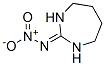 Hexahydro-2-(nitroimino)-1H-1,3-diazepine 结构式