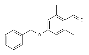 4-benzyloxy-2，6-dimethyl benzaldehyde Structure