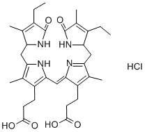尿胆素Ⅸ盐酸盐, 28925-89-5, 结构式