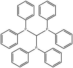 1,1,1-トリス(ジフェニルホスフィノ)メタン 化学構造式