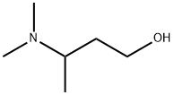 3-(ジメチルアミノ)ブタン-1-オール 化学構造式