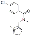 p-Chloro-N-methyl-N-[(3-methyl-2-norbornyl)methyl]benzamide Structure