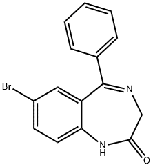 Desalkylgidazepam, 2894-61-3, 结构式