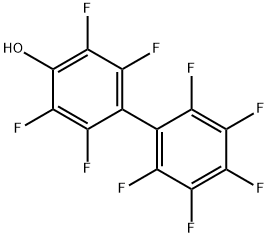 2,3,5,6-テトラフルオロ-4-(ペンタフルオロフェニル)フェノール 化学構造式