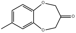 7-メチル-2H-1,5-ベンゾジオキセピン-3(4H)-オン 化学構造式