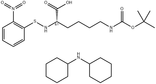 NPS-LYS(BOC)-OH DCHA 结构式