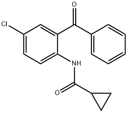 2-CYCLOPROPYL FORMAMIDOIMIDAZOLE-5-CHLORO BENZOPHENONE Structure