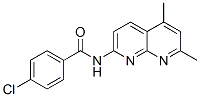 Benzamide, 4-chloro-N-(5,7-dimethyl-1,8-naphthyridin-2-yl)- (9CI) Structure