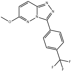 6-METHOXY-3-[4-(TRIFLUOROMETHYL)PHENYL][1,2,4]TRIAZOLO[4,3-B]PYRIDAZINE Struktur