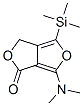 1H,3H-Furo[3,4-c]furan-1-one,  6-(dimethylamino)-4-(trimethylsilyl)-|