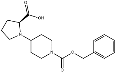 L-N-(4'-N-CBZ-ピペリジノ)プロリン 化学構造式