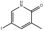 2-Hydroxy-5-iodo-3-methylpyridine Struktur
