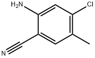 2-氨基-4-氯-5-甲基苯甲腈 结构式