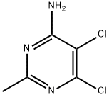 5,6-dichloro-2-methylpyrimidin-4-amine Struktur