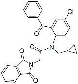 N-(2-benzoyl-4-chlorophenyl)-N-(cyclopropylmethyl)-1,3-dihydro-1,3-dioxo-2H-isoindole-2-acetamide Structure