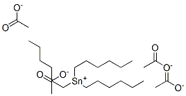 TRI-N-HEXYLTINACETATE 结构式