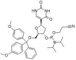 2'-DEOXYPSEUDOURIDINE CEP Structure