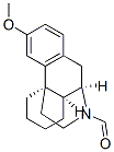 (9alpha,13alpha,14alpha)-3-methoxymorphinan-17-carbaldehyde Structure