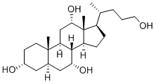 5ALPHA-胆烷-3ALPHA,7ALPHA,12ALPHA,24-四醇, 28979-29-5, 结构式