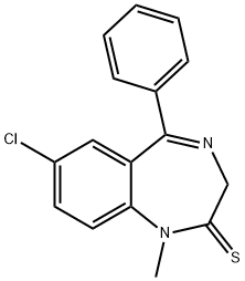 硫西泮,2898-13-7,结构式