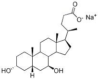 熊去氧胆酸钠盐,2898-95-5,结构式