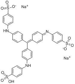 4-[[4-[ビス[4-[(4-ソジオスルホフェニル)アミノ]フェニル]メチレン]-2,5-シクロヘキサジエン-1-イリデン]アミノ]ベンゼンスルホン酸