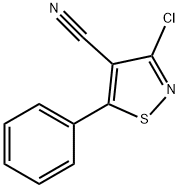 3-氯-5-苯基-4-异噻唑甲腈, 28989-23-3, 结构式