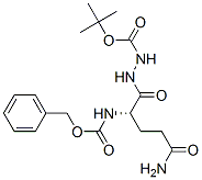 2-[(S)-5-アミノ-1,5-ジオキソ-2-[[(ベンジルオキシ)カルボニル]アミノ]ペンチル]ヒドラジン-1-カルボン酸tert-ブチル 化学構造式