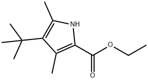4-T-丁基-3,5-二甲基-2-吡咯羧酸乙酯,28991-95-9,结构式