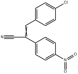 3-(p-Chlorophenyl)-2-(p-nitrophenyl)acrylonitrile 结构式