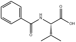 ベンゾイル-DL-バリン 化学構造式