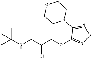 1-(tert-butylamino)-3-[[4-(morpholin-4-yl)-1,2,5-thiadiazol-3-yl]oxy]propan-2-ol Structure