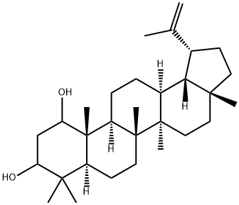 ルパ-20(29)-エン-1β,3β-ジオール 化学構造式
