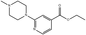 2-(4-METHYL-1-PIPERAZINYL)-PYRIDINE-4-CARBOXYLIC ACID ETHYL ESTER 结构式