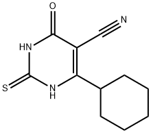 4-环己基-2-巯基-6-氧代-1,6-二氢嘧啶-5-甲腈,290313-19-8,结构式