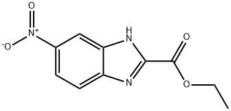 5-NITRO-1H-BENZIMIDAZOLE-2-CARBOXYLIC ACID ETHYL ESTER Structure