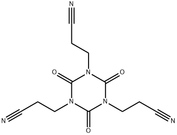 2,4,6-TRIOXO-1,3,5-TRIAZINE-1,3,5(2H,4H,6H)-TRIPROPIONITRILE,2904-28-1,结构式