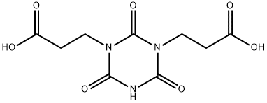 二氢-2,4,6-三氧代-1,3,5-三嗪-1,3(2H,4H)-二丙酸 结构式