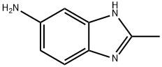 2-メチル-1H-ベンゾイミダゾール-5-イルアミン 化学構造式
