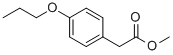 4-丙氧基-苯乙酸甲酯 结构式