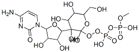 [5-(4-amino-2-oxo-pyrimidin-1-yl)-3,4-dihydroxy-oxolan-2-yl]methoxy-[hydroxy-[3,4,5-trihydroxy-6-(hydroxymethyl)oxan-2-yl]oxy-phosphoryl]oxy-phosphinic acid 结构式