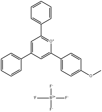 2-(4-甲氧基苯基)-4,6-二苯基吡喃翁四氟硼酸盐 结构式