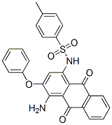 N-(4-amino-9,10-dihydro-9,10-dioxo-3-phenoxy-1-anthryl)-4-methylbenzenesulphonamide 结构式