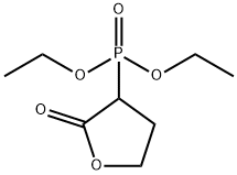 [(2-オキソテトラヒドロフラン)-3-イル]ホスホン酸ジエチル 化学構造式