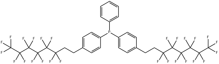 苯基双[4-(3,3,4,4,5,5,6,6,7,7,8,8,8-三全氟辛基)苯基]磷化氢, 290827-94-0, 结构式