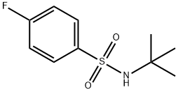 N-TERT-ブチル-4-フルオロベンゼンスルホンアミド 化学構造式
