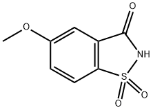 1,2-BENZISOTHIAZOL-3(2H)-ONE, 5-METHOXY, 1,1-DIOXIDE Structure