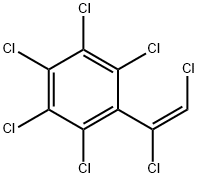 (E)-Α,Β,2,3,4,5,6-七氯苯乙烯, 29086-38-2, 结构式