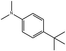 4-tert-ブチル-N,N-ジメチルアニリン 化学構造式
